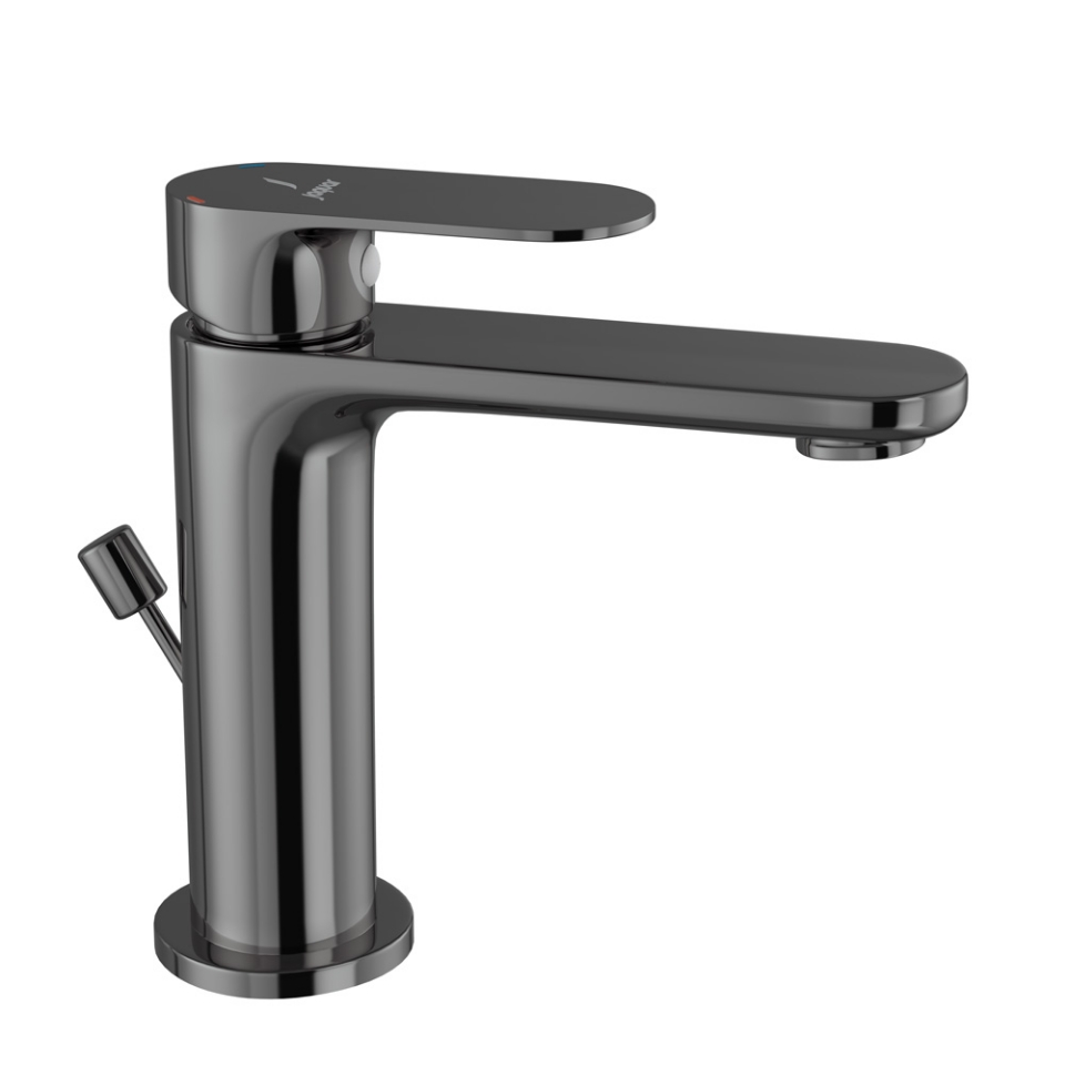 Picture of Single Lever Basin Mixer with Popup Waste -Black Chrome