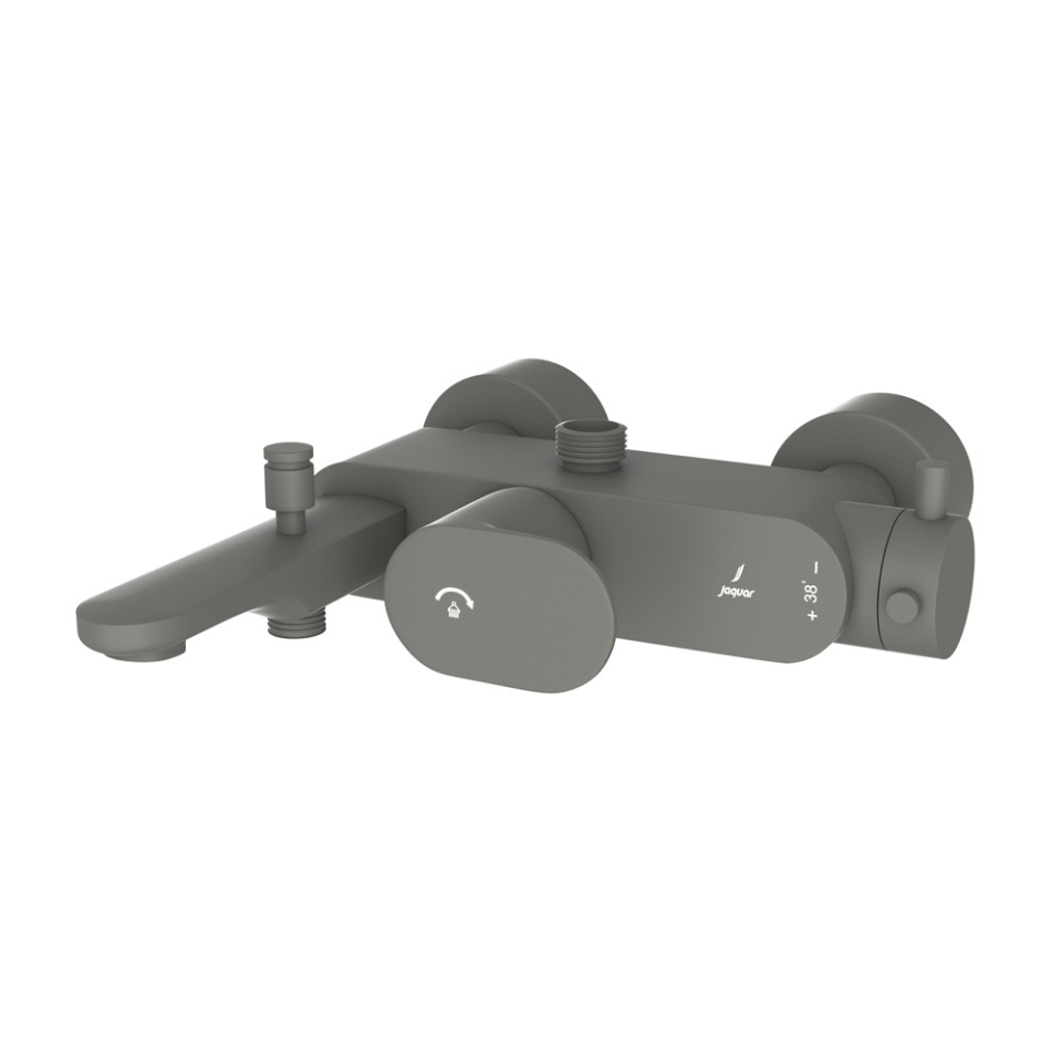Picture of Exposed Thermostatic Bath & Shower Mixer 3-in-1  System - Graphite