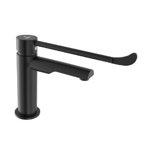 Picture of Florentine Prime Single Lever Surgical Purpose Elbow Action Basin Mixer - Black Matt