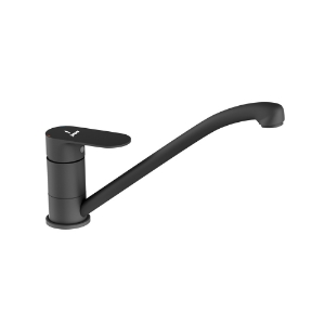 Picture of Single Lever Sink Mixer with Swinging Spout - Black Matt