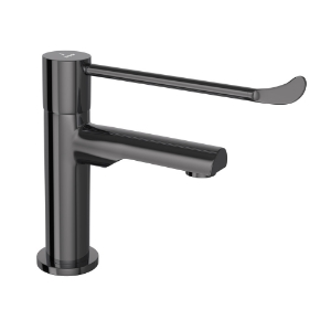 Picture of Florentine Prime Pillar Cock with Extended Lever Handle - Black Chrome