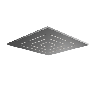 Picture of Square Shape Single Flow Maze Overhead Shower - Black Chrome