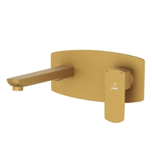 Picture of Exposed Part Kit of Single Lever Basin Mixer Wall Mounted - Gold Matt PVD