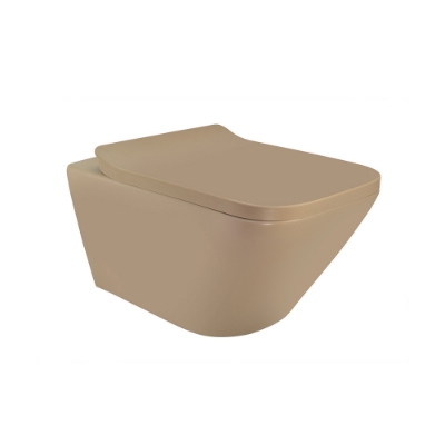 Picture of Rimless Blind Installation Wall Hung WC - Beige Matt