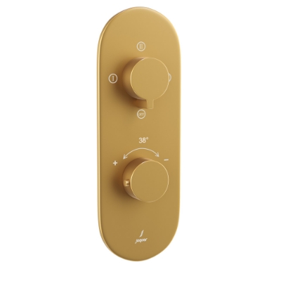 Picture of Aquamax Thermostatic Shower Mixer With 3-Way Diverter - Gold Matt PVD