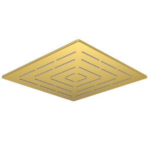 Picture of Square Shape Single Flow Maze Overhead Shower - Gold Bright PVD