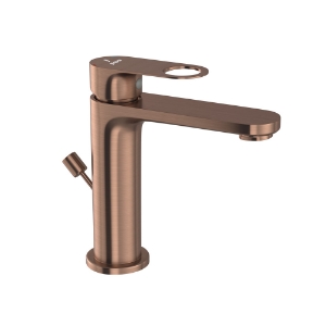 Picture of Single Lever Basin Mixer with Popup - Antique Copper