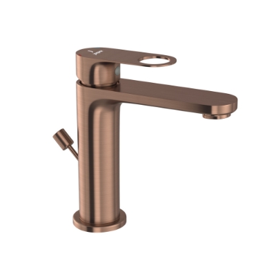 Picture of Single Lever Basin Mixer with Popup - Antique Copper