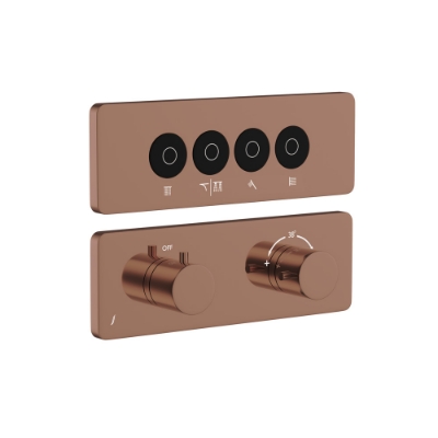 Picture of Exposed Part Kit of Cloud Touch Shower System - Blush Gold PVD