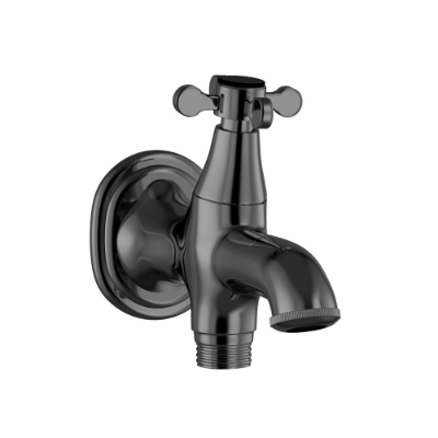 Picture of 2-Way Bib Cock - Black Chrome