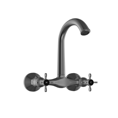 Picture of Sink Mixer with Short Swinging Spout - Black Chrome