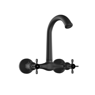 Picture of Sink Mixer with Short Swinging Spout - Black Matt
