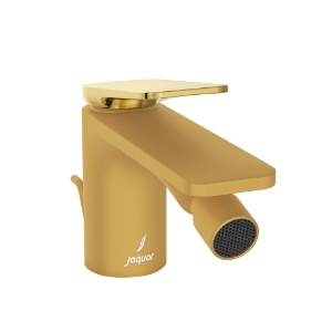 Picture of Single Lever 1-Hole Bidet Mixer with Popup Waste System - Lever: Gold Bright PVD | Body: Gold Matt PVD