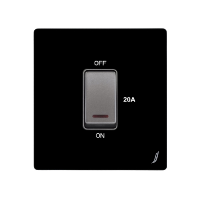 Picture of One Gang 20A Dp Switch - Black