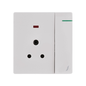 Picture of Three Pin Socket With Indicator And Big Switch