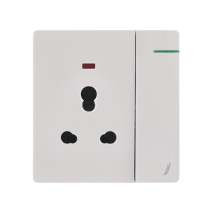Picture of Three Pin Socket With Indicator And Big Switch