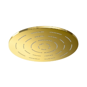 Picture of Round Shape Single Flow Maze Overhead Shower - Gold Bright PVD