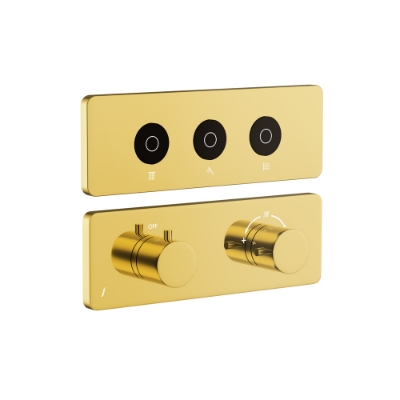 Picture of Exposed Part Kit of Cloud Touch Shower System - Gold Bright PVD