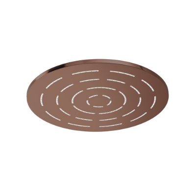 Picture of Round Shape Single Flow Maze Overhead Shower - Blush Gold PVD