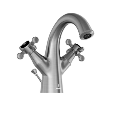 Picture of Central Hole Basin Mixer with Popup Waste System - Stainless Steel