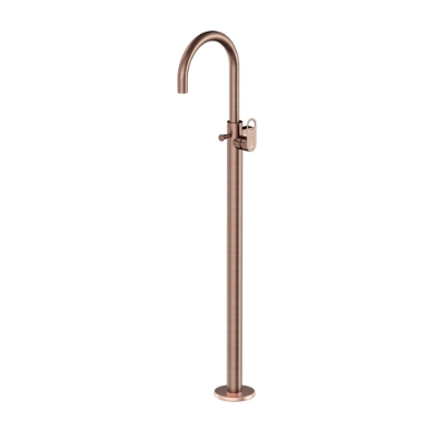 Picture of Exposed Parts of Floor Mounted Single Lever Bath Mixer - Antique Copper