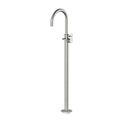 Picture of Exposed Parts of Floor Mounted Single Lever Bath Mixer - Stainless Steel