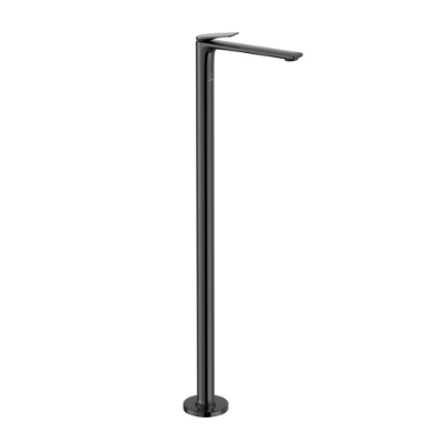 Picture of Floor Mounted Single Lever Basin Mixer - Black Chrome