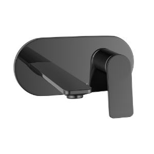 Picture of Exposed Part Kit of Single Lever Basin Mixer Wall Mounted - Black Chrome