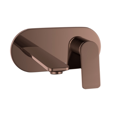 Picture of Exposed Part Kit of Single Lever Basin Mixer Wall Mounted - Blush Gold Bright PVD