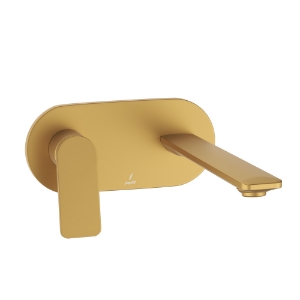 Picture of Exposed Part Kit of Left Hand Side Operated Single Lever Basin Mixer - Gold Matt PVD