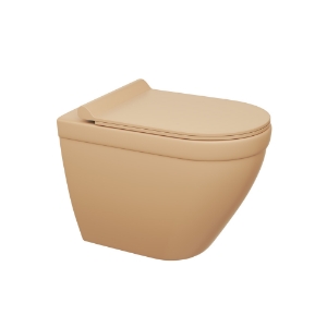 Picture of Rimless, Blind Installation Wall Hung WC - Beige Matt