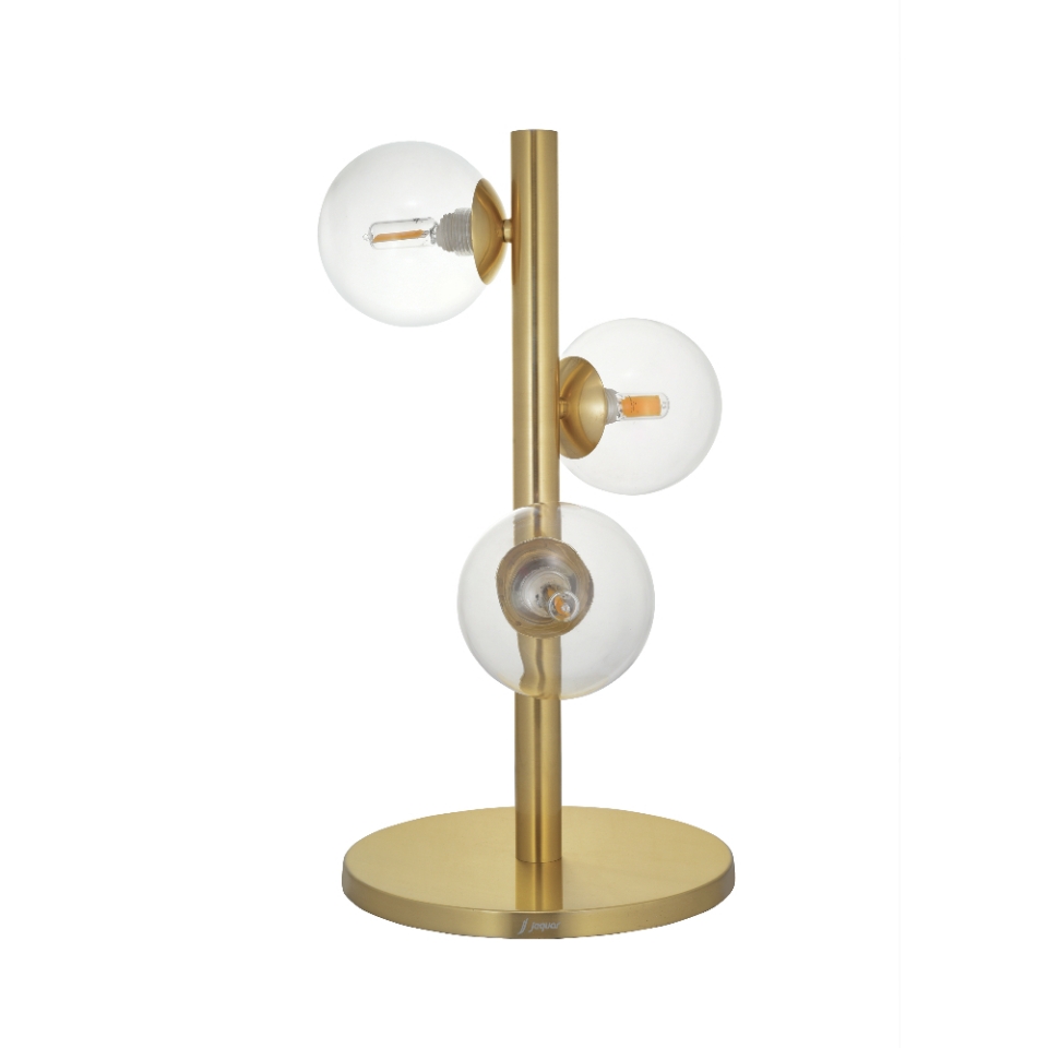 Picture of 3 Lt Clear Glass Ball Table Lamp 