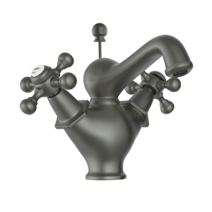 Picture of Central Hole Basin Mixer with popup waste - Graphite