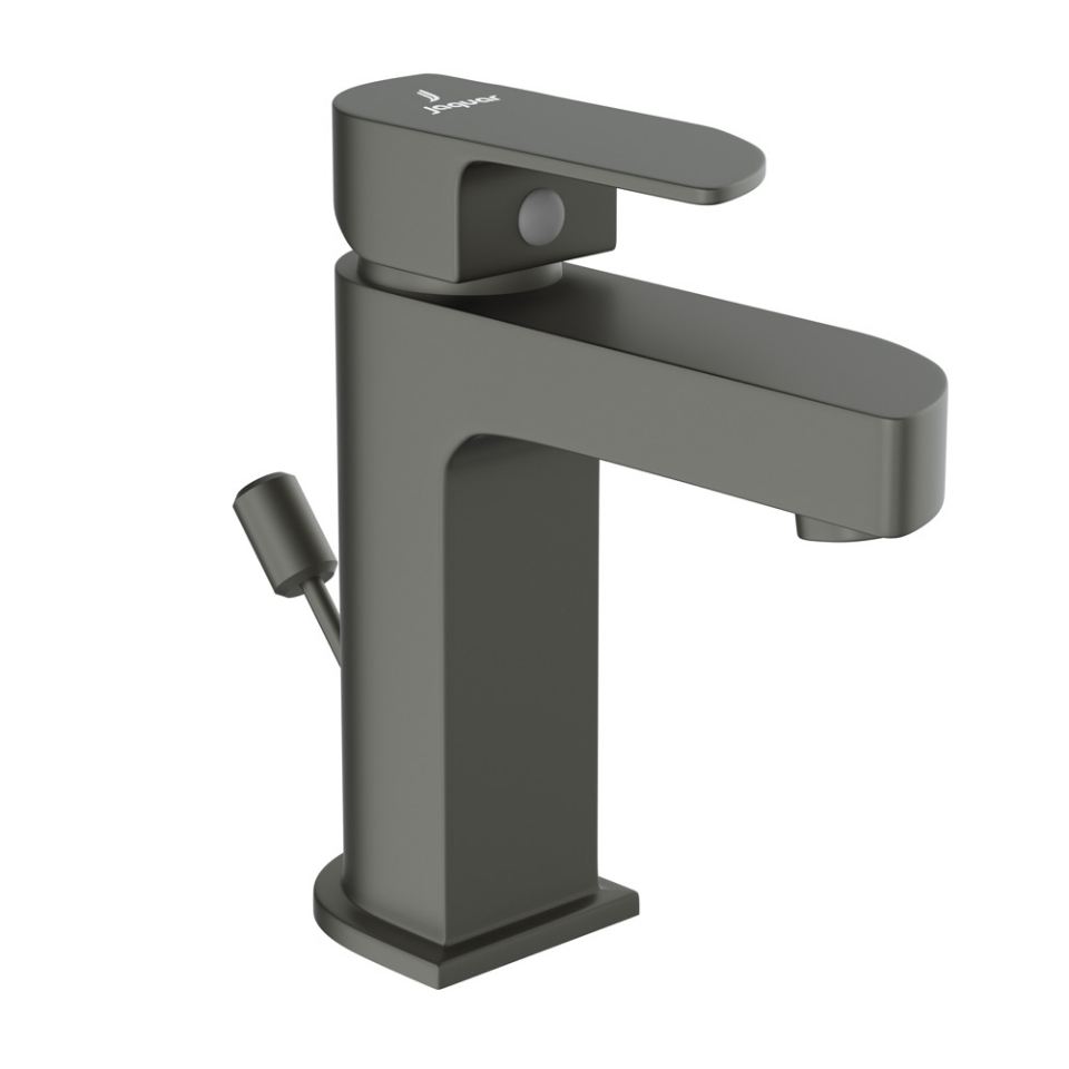 Alive Graphite Finish Pop-Up Waste Single Lever Basin Mixer