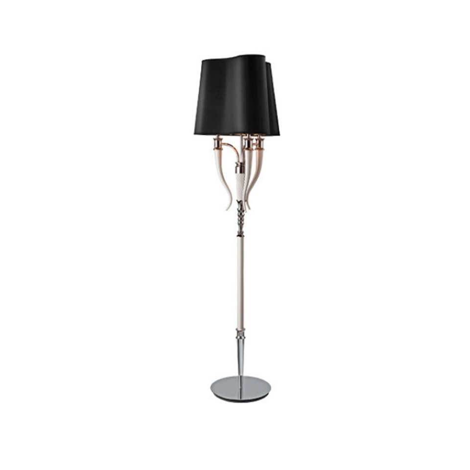 Picture of Black Fabric shade Floor Lamp