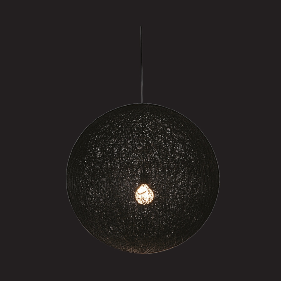 Picture of 1 LT Black Hemp Rope Ball Pendant