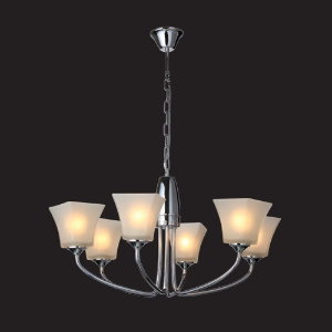 Picture of 6 Light Frosted Glass