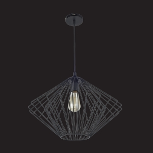 Picture of 1 Light diamond shape wire mesh pendant