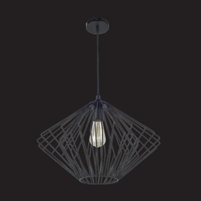 Picture of 1 Light diamond shape wire mesh pendant