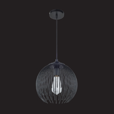 Picture of 1 Light pumpkin wire mesh pendant