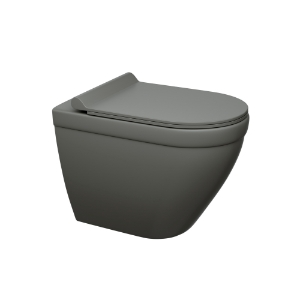 Picture of Rimless, Blind Installation Wall Hung WC - Grey Matt