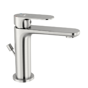 Picture of Single Lever Basin Mixer with Popup Waste -Stainless Steel