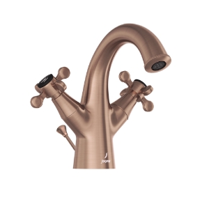 Picture of Central Hole Basin Mixer with Popup Waste System - Antique Copper