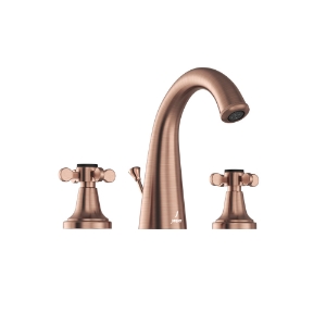 Picture of 3-Hole Basin Mixer with Popup Waste System - Antique Copper