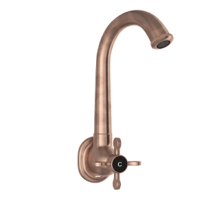 Picture of Sink Cock with Regular Swinging Spout - Antique Copper