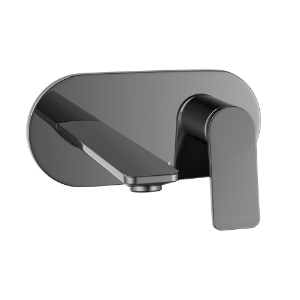 Picture of Exposed Part Kit of Single Lever Basin Mixer Wall Mounted - Black Chrome