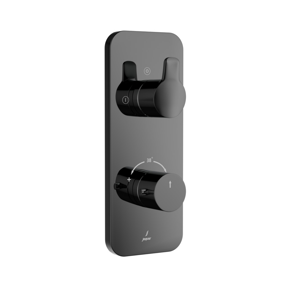 Picture of Aquamax Exposed Part Kit of Thermostatic Shower Mixer - Black Chrome