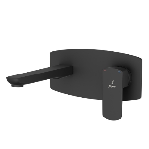 Picture of Exposed Part Kit of Single Lever Basin Mixer Wall Mounted - Black Matt